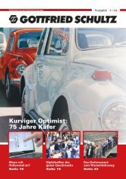 Kurviger Optimist: 75 Jahre Käfer - Gottfried Schultz GmbH & Co. KG