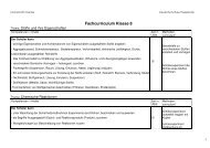 Fachcurriculum Klasse 8 - Host Europe