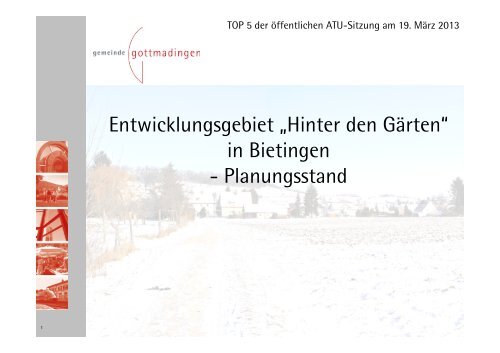 „Hinter den Gärten“ in Bietingen - Gottmadingen