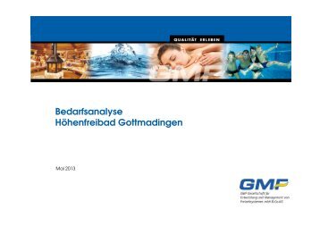 Bedarfsanalyse der GMF zum Höhenfreibad Gottmadingen