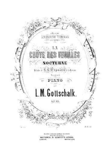 La chute des feuilles - Gottschalk