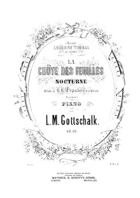 La chute des feuilles - Gottschalk