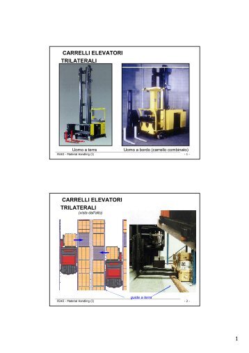 CARRELLI ELEVATORI TRILATERALI CARRELLI ELEVATORI