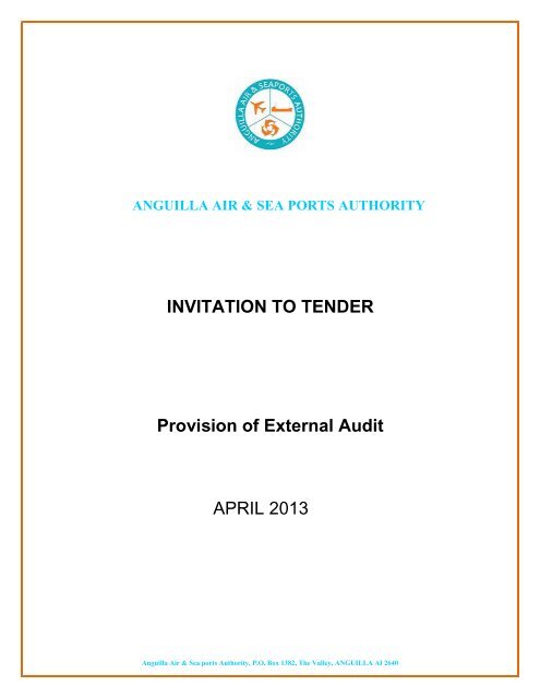AASPA - Invitation to Tender - External Audit - Government of Anguilla