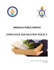 Employee Separation Policy - Government of Anguilla