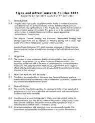 Signs and Advertisements Policies 2001 - Government of Anguilla