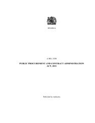 Public Procurement and Contract Administration Act, 2011