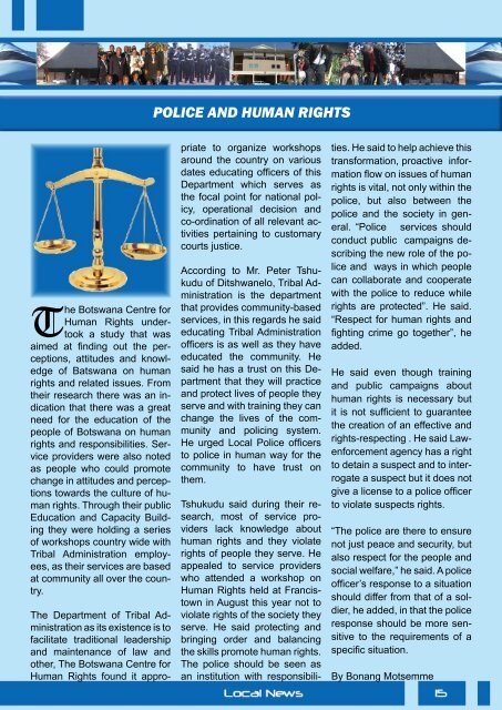 Newsletter Vol II Issue 1 2007 - Government of Botswana