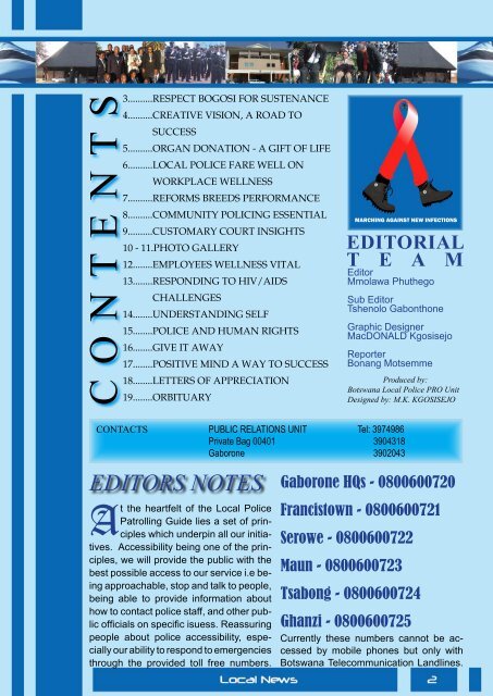 Newsletter Vol II Issue 1 2007 - Government of Botswana