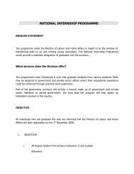 National Internship Programme - Government of Botswana