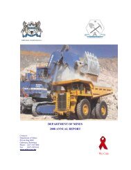 DoM 2008 Annual Report - Department of Mines