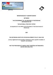 Read the MOU - Government of Botswana