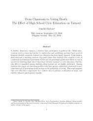 The Effect of High School Civic Education on Turnout - Harvard ...