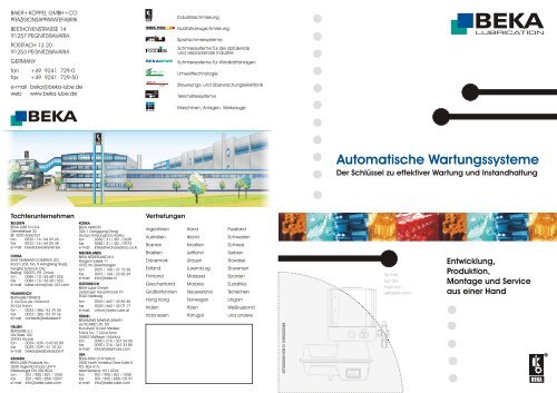 Entwicklung, Produktion, Montage und Service: Alles aus einer Hand!