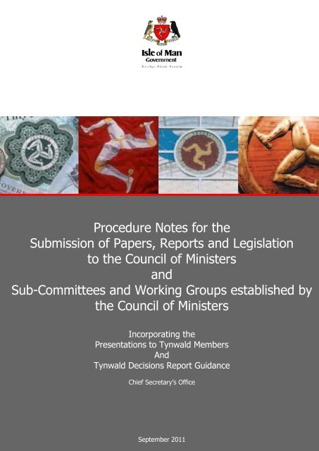Procedure Notes for Council of Ministers Papers - Isle of Man ...