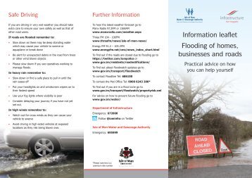 Flooding Information Leaflet - Isle of Man Government