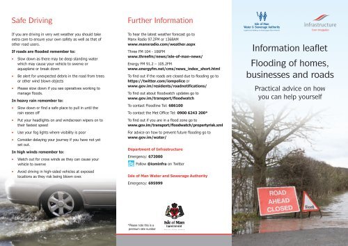Flooding Information Leaflet Isle of Man Government