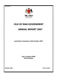 Annual Report 2007 - Isle of Man Government