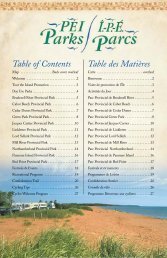 pei parks brochure 08 - The Government of Prince Edward Island