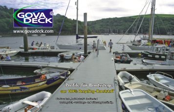 Profile Govadeck® für Bootsstege - Govaerts Recycling