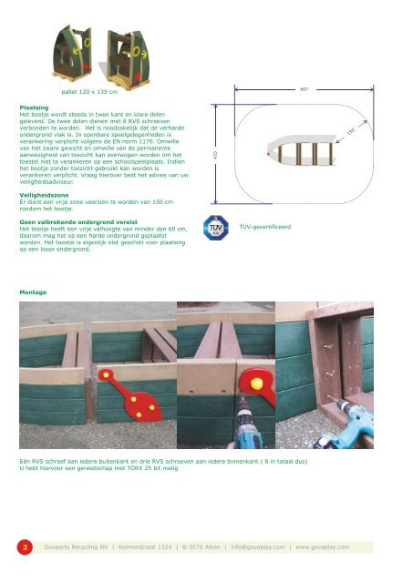 Gebruikshandleiding art.nr. GP14 - Govaerts Recycling