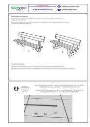 Technische fiche VERANKERING meubilair - Govaerts Recycling