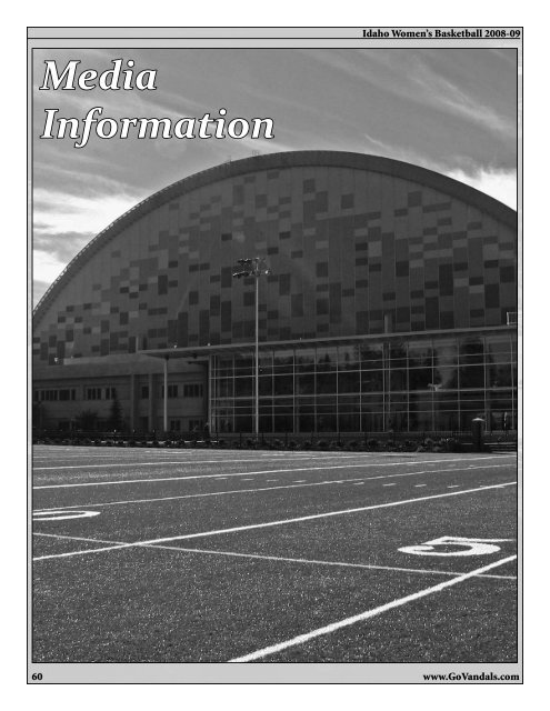 Media Information - University of Idaho Athletics