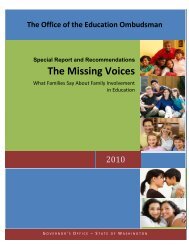 The Missing Voices - OEO Family Involvement Report - Governor
