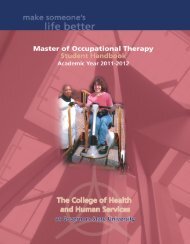 Master of Occupational Therapy Program - Governors State University