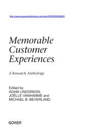 Memorable Customer Experiences - Ashgate