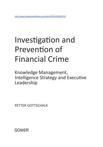 Investigation and Prevention of Financial Crime - Ashgate