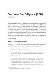 Customer Due Diligence (CDD)