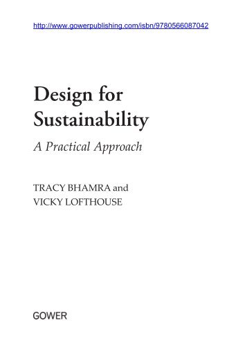 Design for Sustainability - Ashgate