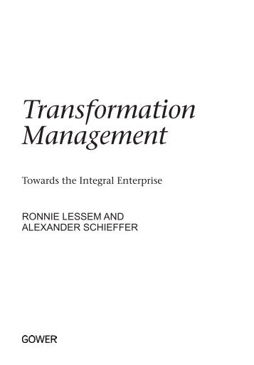 Chapter 2 - The four fundamentals of transformation management