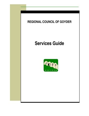 Services Guide - Regional Council of Goyder - SA.Gov.au