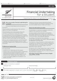 Financial Undertaking for a Student (INZ 1014) - Immigration New ...