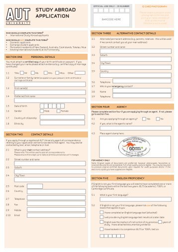 study abroad application - GOzealand
