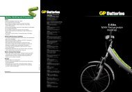E-Bike Batteries Packs - GP Batteries
