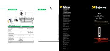 TMF® Lead Acid Rechargeable Batteries - GP Batteries