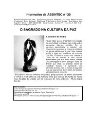 O SAGRADO NA CULTURA DA PAZ - GPER