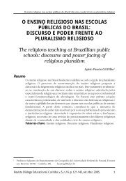 Discurso e poder frente ao Pluralismo Religioso. - PUCPR