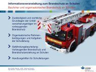 Informationsveranstaltung zum Brandschutz an Schulen Baulicher ...