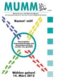komplette Ausgabe der MUMM 1-2012 im pdf ... - GPR - Bremen