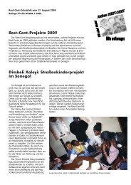 Rest-Cent-Projekte 2009 Dimbeli Xaleyi ... - GPR - Bremen