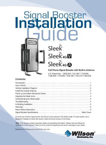 Install Guide - Wilson Electronics