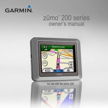 Garmin zumo 220 manual - ActiveGPS.co.uk