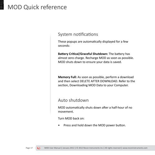 MOD User Manual - GPS Central