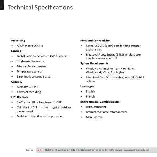 MOD User Manual - GPS Central