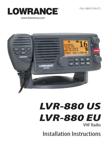 LVR-880 US LVR-880 EU - Lowrance
