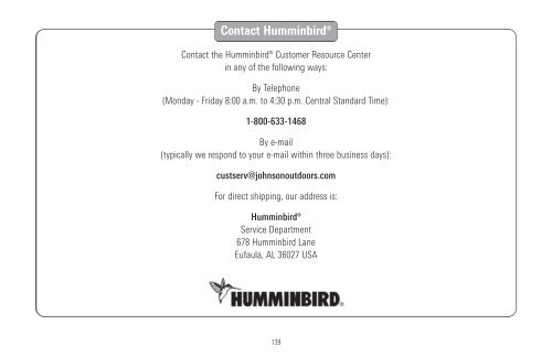 Humminbird - Fish Finders and GPS